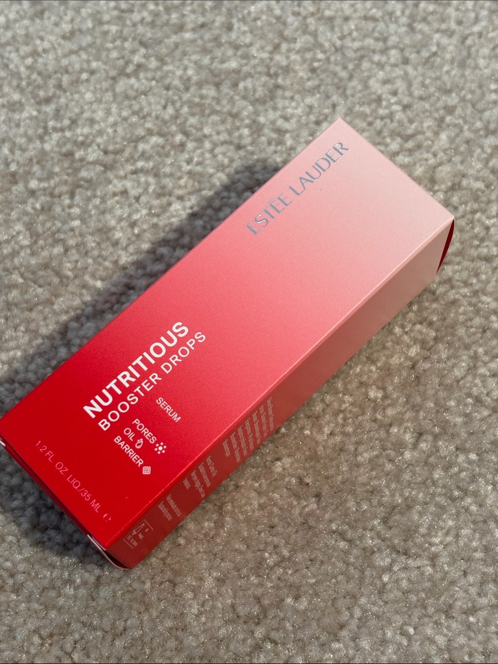 NIB Estee Lauder Nutritious Booster Drops Serum - Coral Pink Gradient
